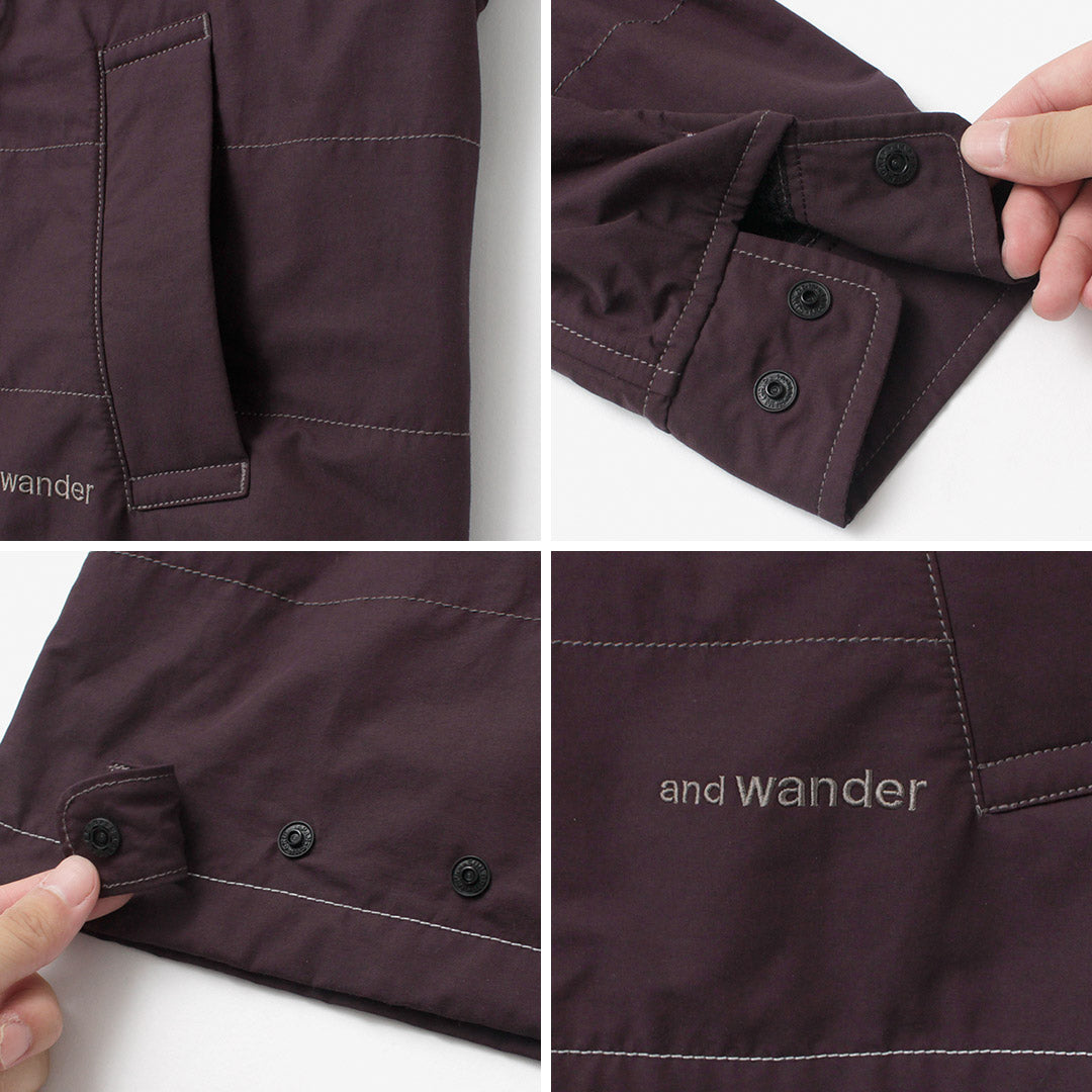 AND WANDER / Cotton Nylon Octa Swing Top Jacket