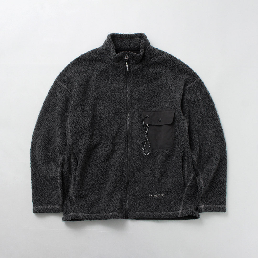 AND WANDER / Re-Wool 提花特技拉鍊