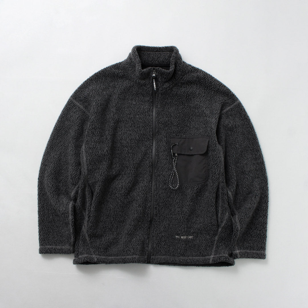 AND WANDER / Re-Wool 提花特技拉鍊