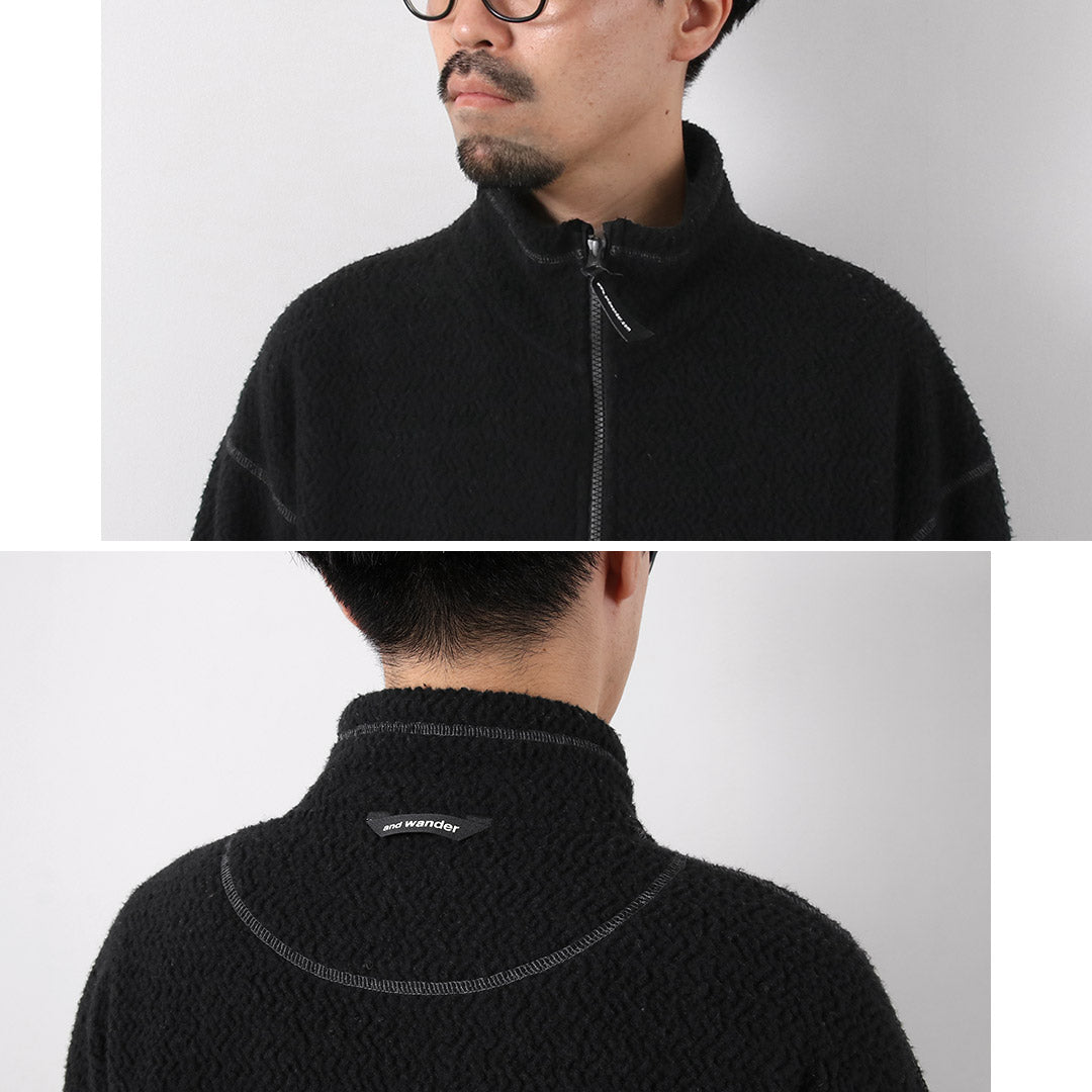 AND WANDER / Re-Wool 提花特技拉鍊