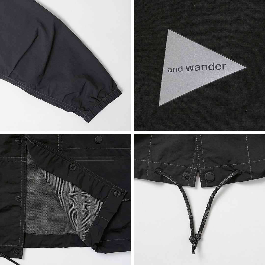 AND WANDER / 크링클 나일론 셔츠 재킷