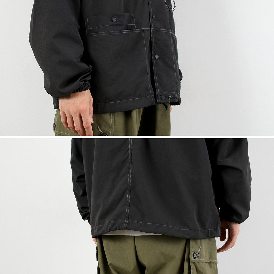 AND WANDER / Crinkle Nylon Shirt Jacket