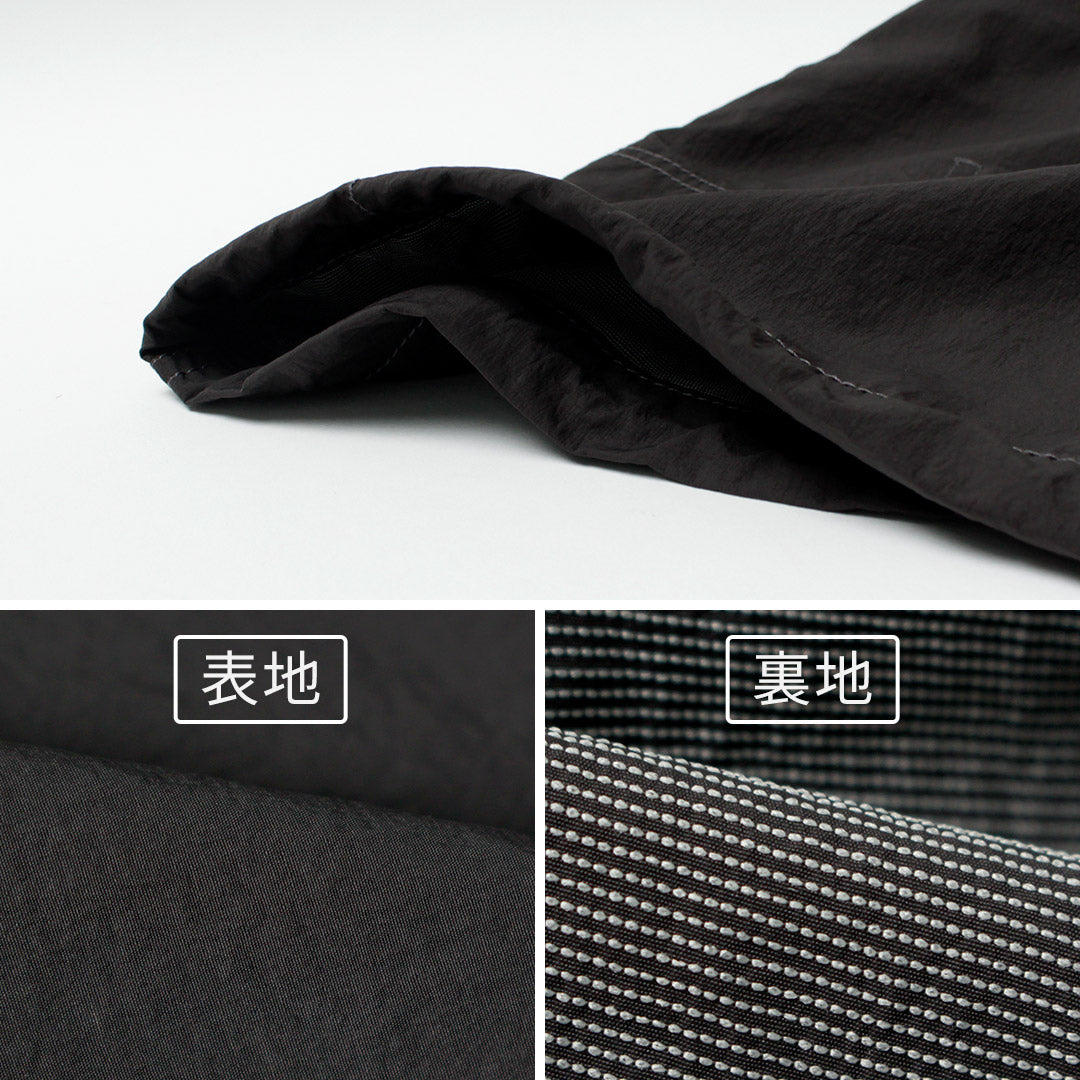AND WANDER / Crinkle Nylon Shirt Jacket