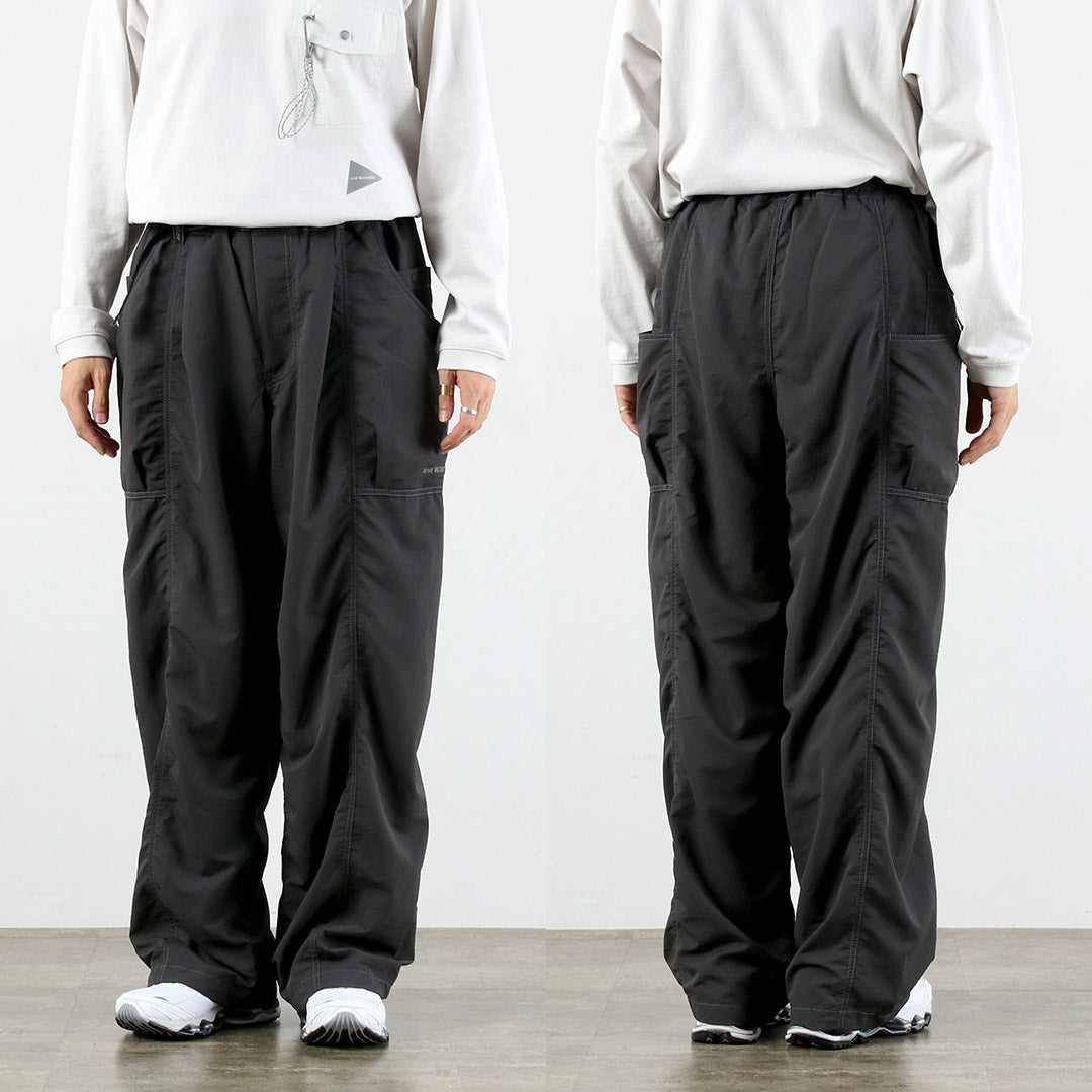 AND WANDER / Crinkle Nylon Pants