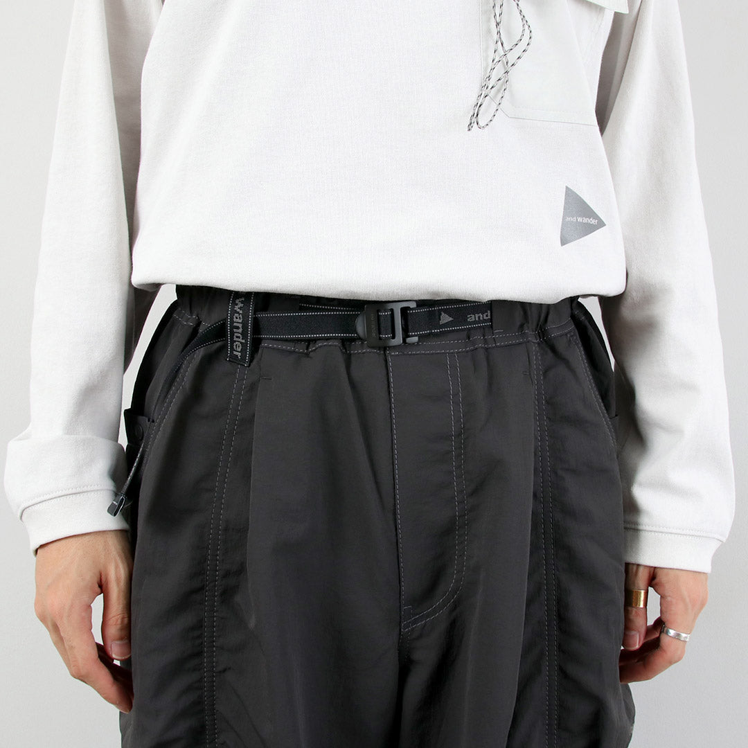 AND WANDER / Crinkle Nylon Pants