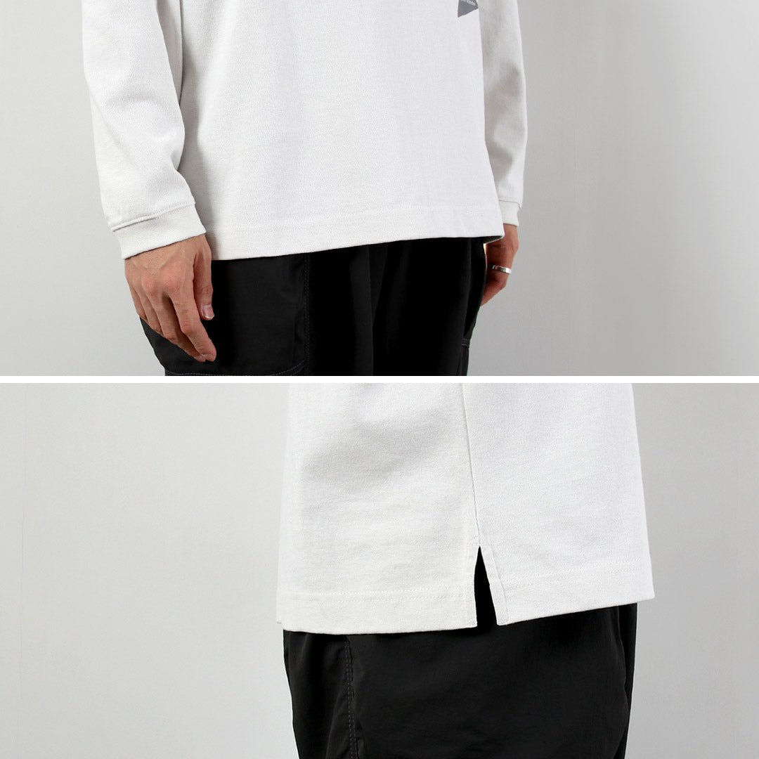 AND WANDER / Heavy Cotton Pocket Long Sleeve T-Shirt