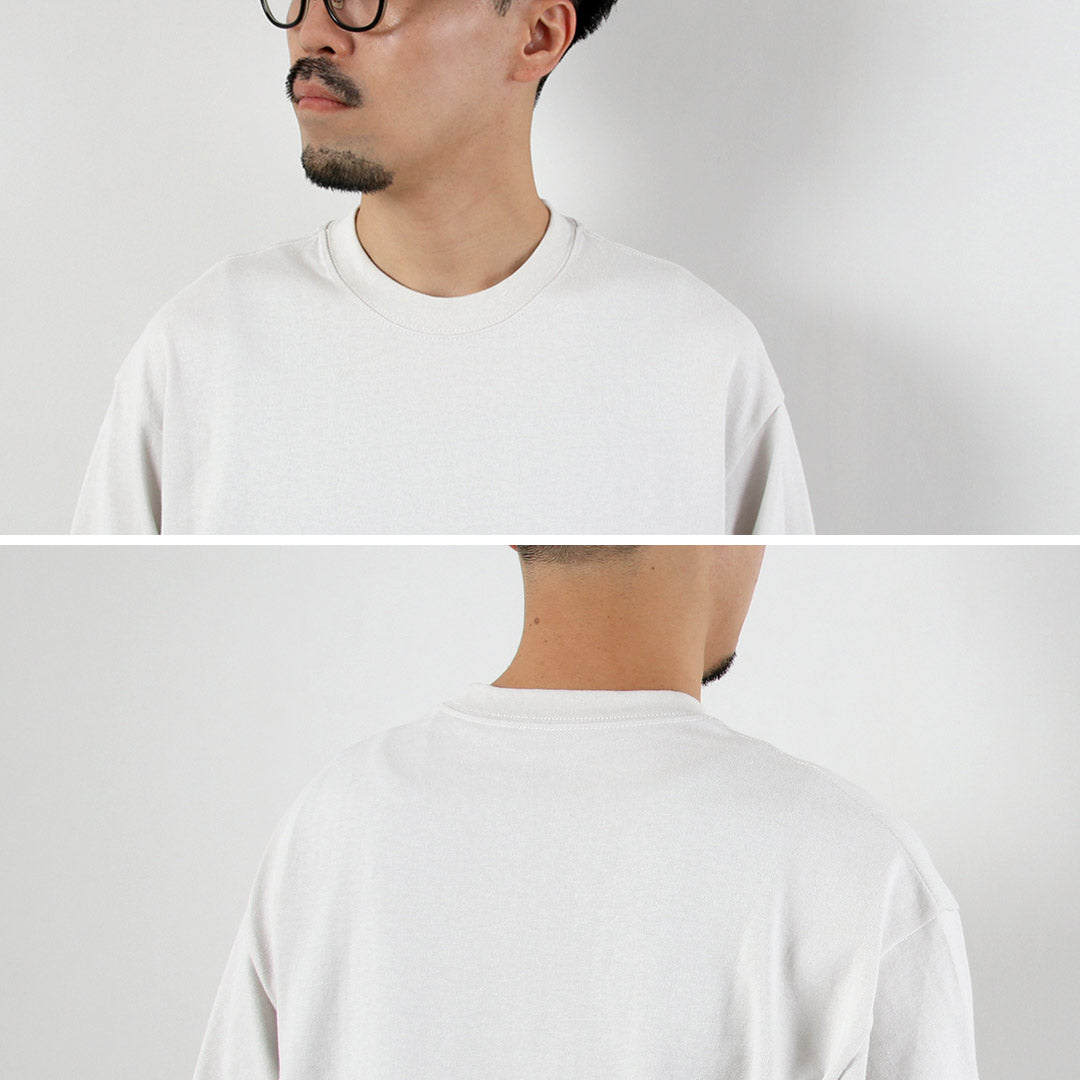 AND WANDER / Heavy Cotton Pocket Long Sleeve T-Shirt