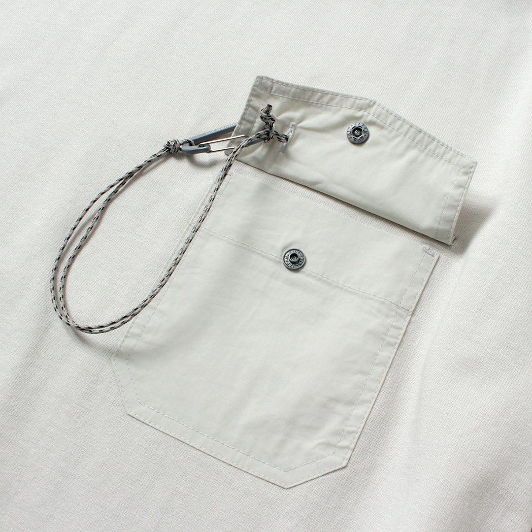 AND WANDER / Heavy Cotton Pocket Long Sleeve T-Shirt