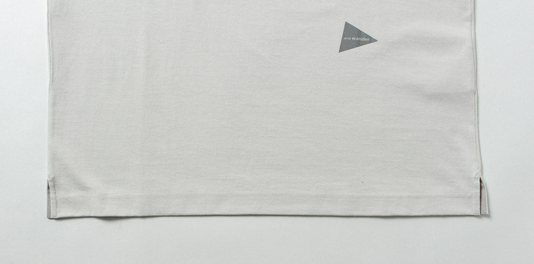 AND WANDER / Heavy Cotton Pocket Long Sleeve T-Shirt