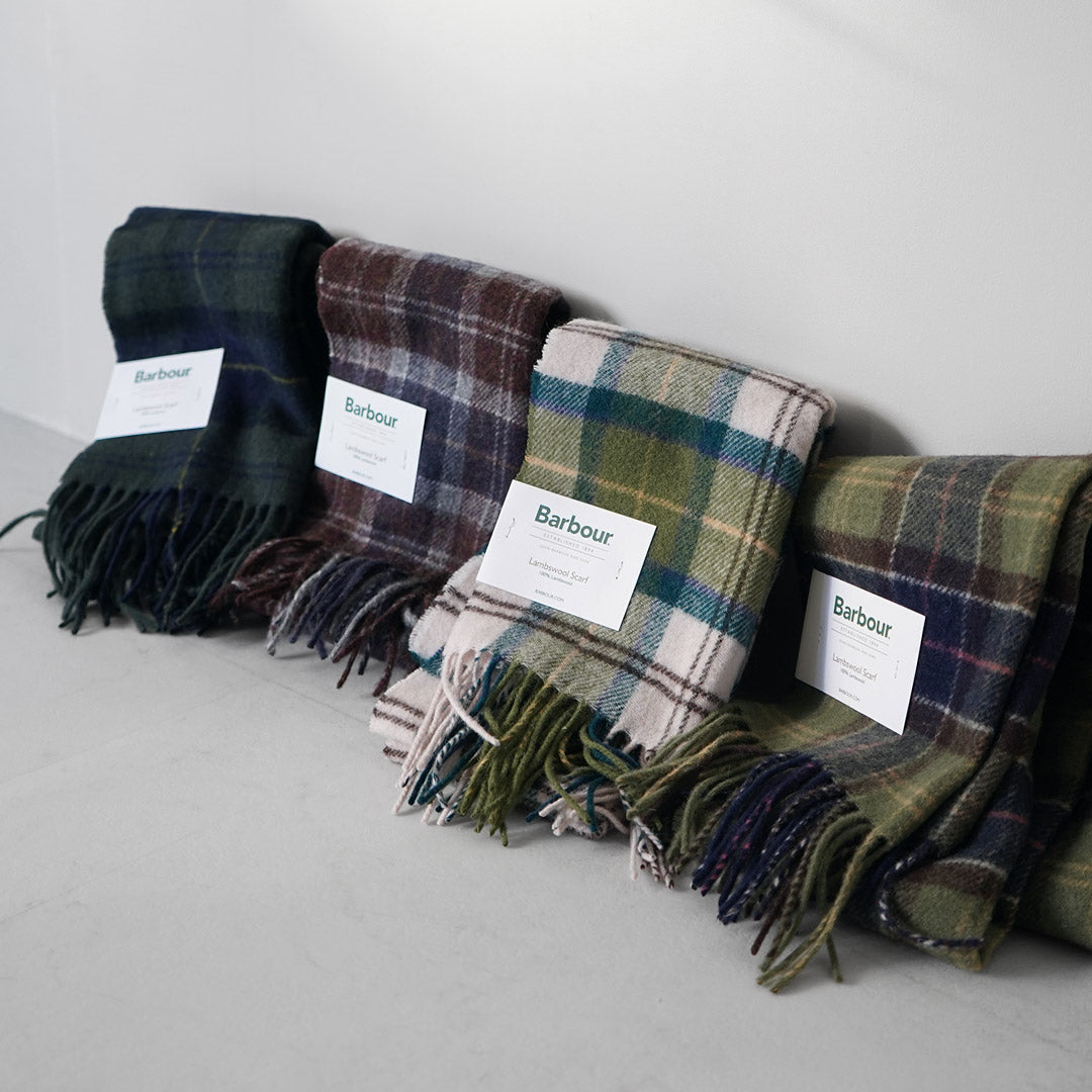 BARBOUR / Echarpe tartan en laine d'agneau