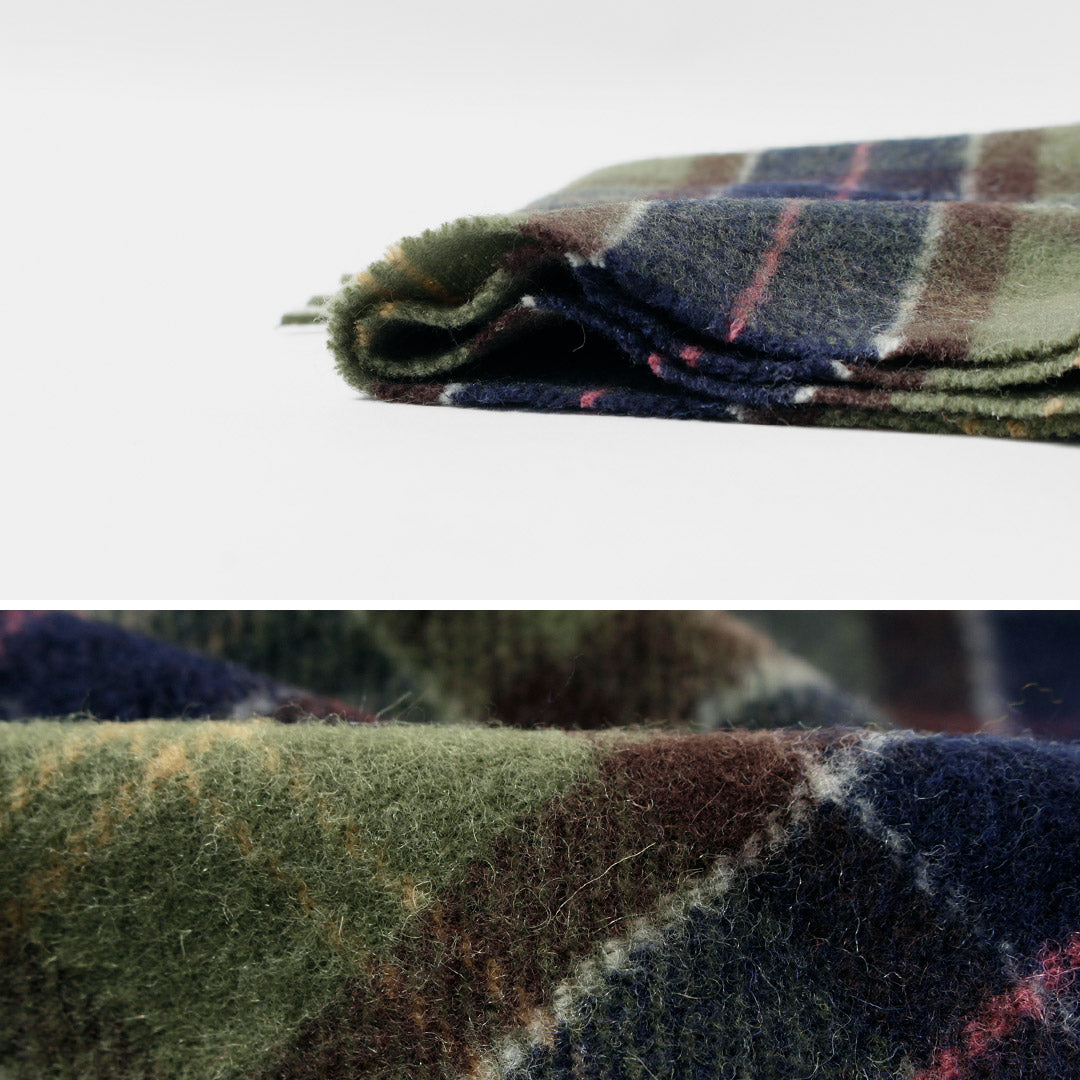 BARBOUR / Echarpe tartan en laine d'agneau