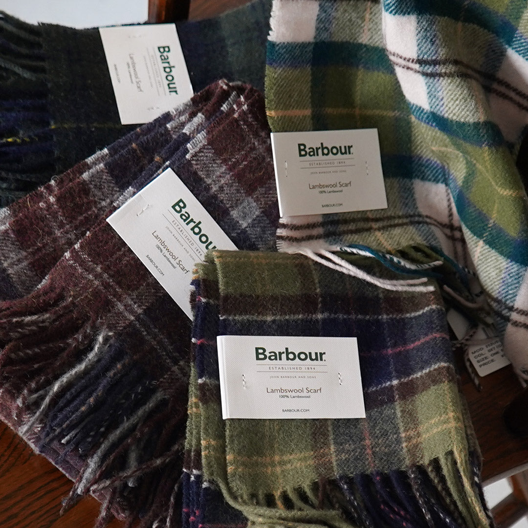 BARBOUR / Echarpe tartan en laine d'agneau