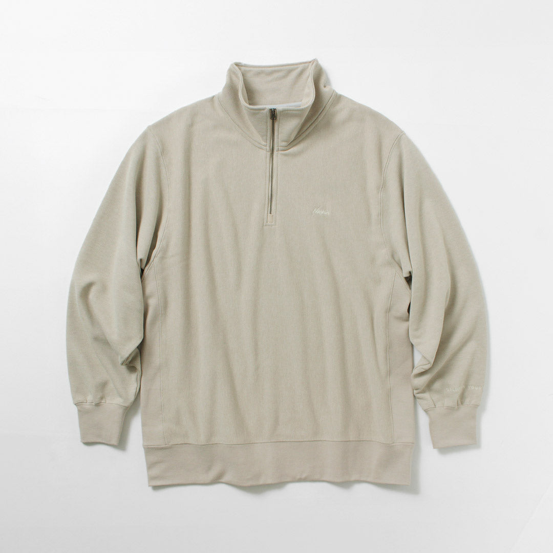 NANGA / Dry Mix Terry Half Zip Sweatshirt