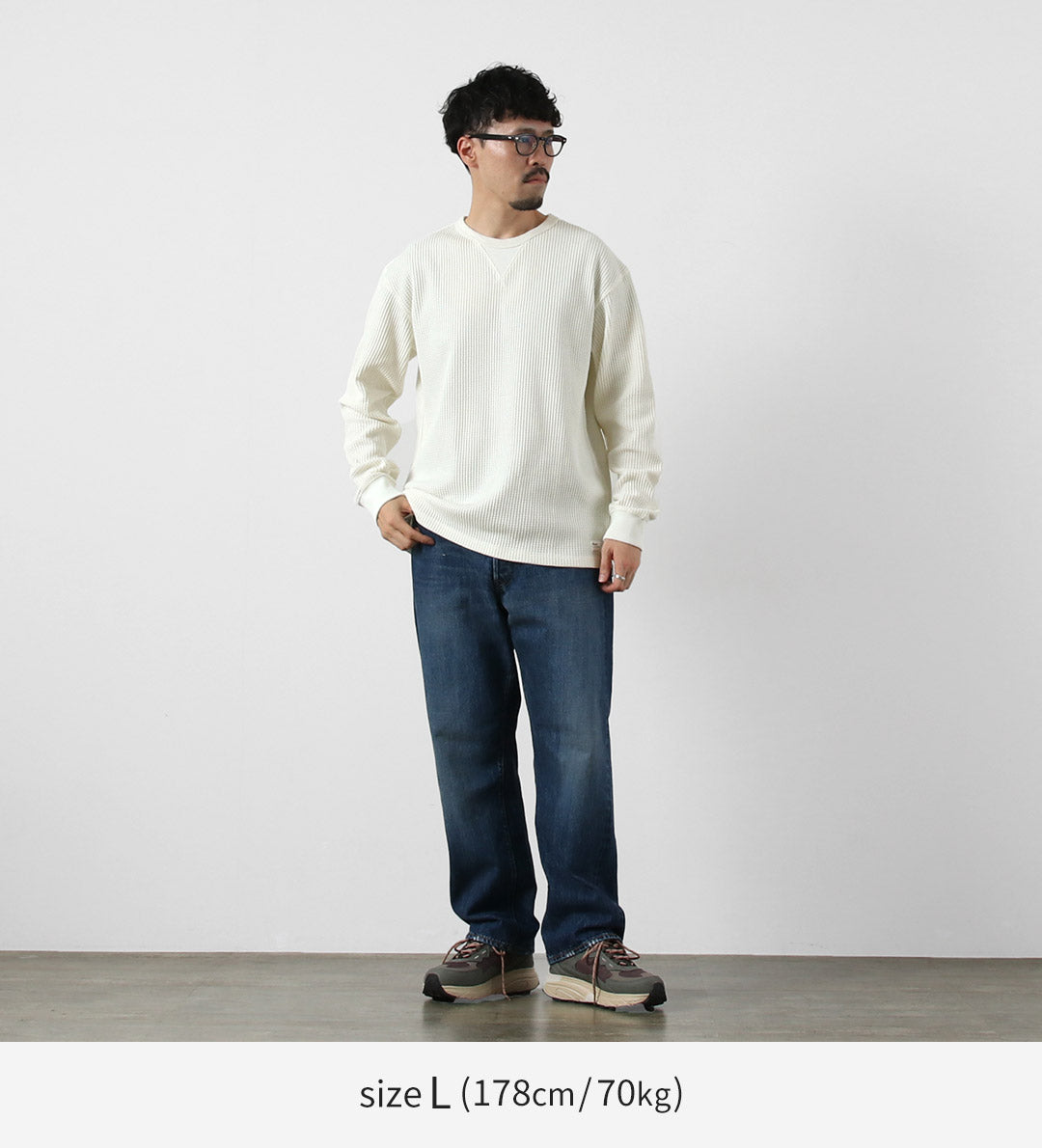 NANGA / Eco Hybrid Waffle Long Sleeve T-Shirt