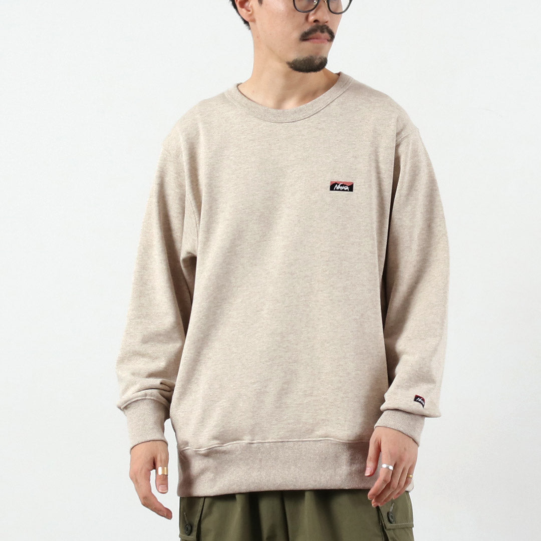 NANGA / Eco Hybrid Mini Box Logo Embroidery Sweatshirt