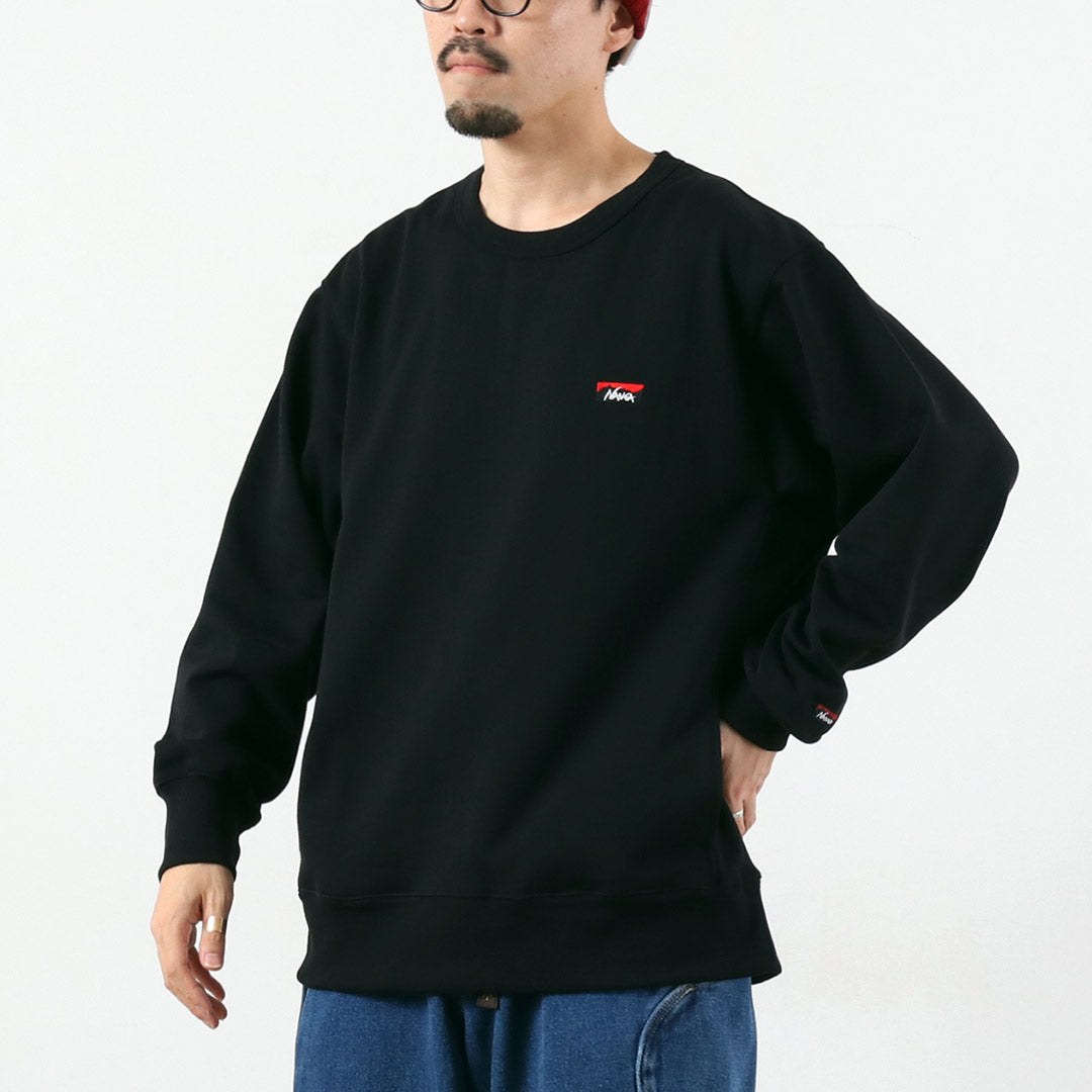 NANGA / Eco Hybrid Mini Box Logo Embroidery Sweatshirt