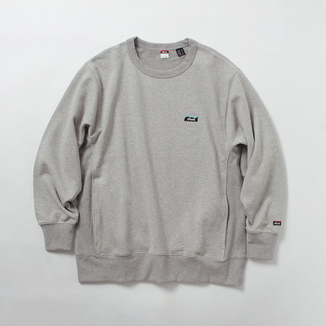 NANGA / Eco Hybrid Mini Box Logo Embroidery Sweatshirt