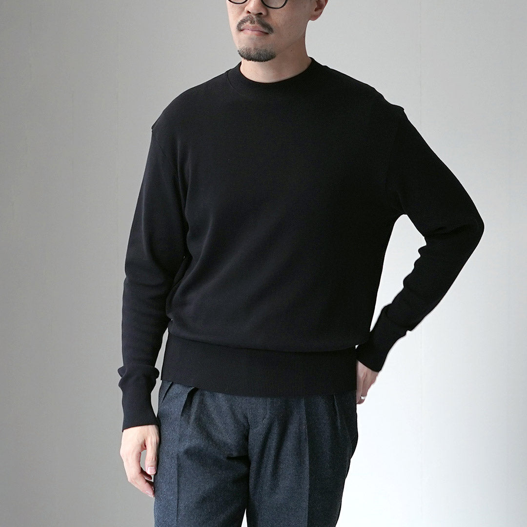 GICIPI / GIAGUARO Half Mock Neck Relaxed Fit Knit Sewn