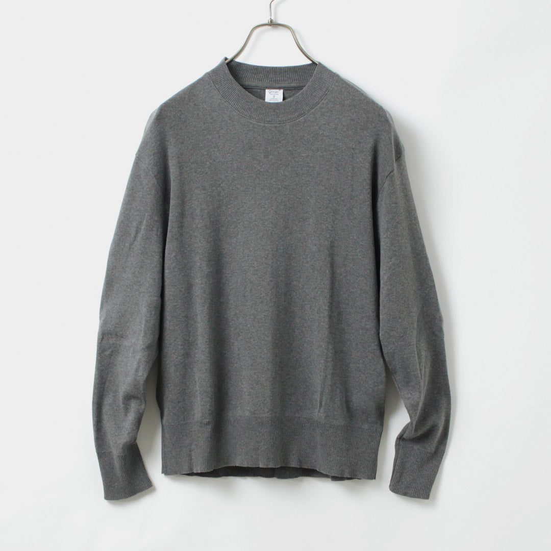 GICIPI / GIAGUARO Half Mock Neck Relaxed Fit Knit Sewn
