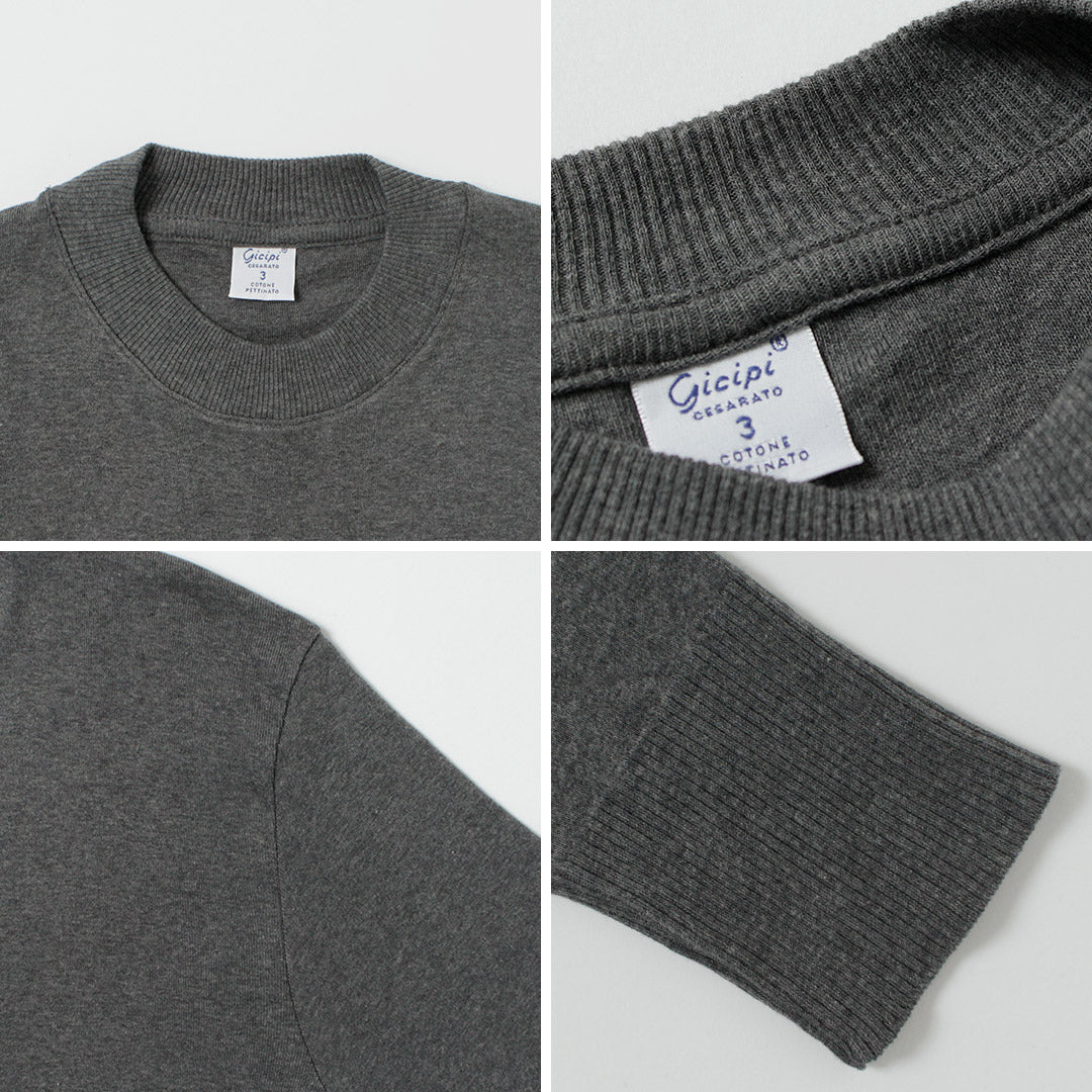 GICIPI / GIAGUARO Half Mock Neck Relaxed Fit Knit Sewn