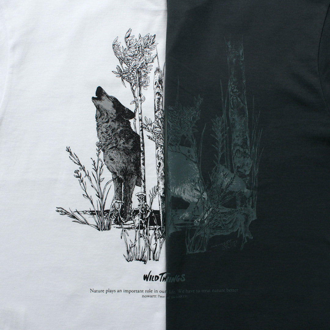 WILDTHINGS / Nowartt Howling Wolf Long Sleeve T-Shirt