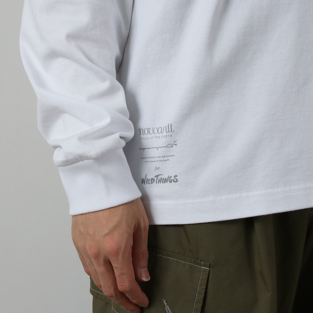 WILDTHINGS / Nowartt Howling Wolf Long Sleeve T-Shirt