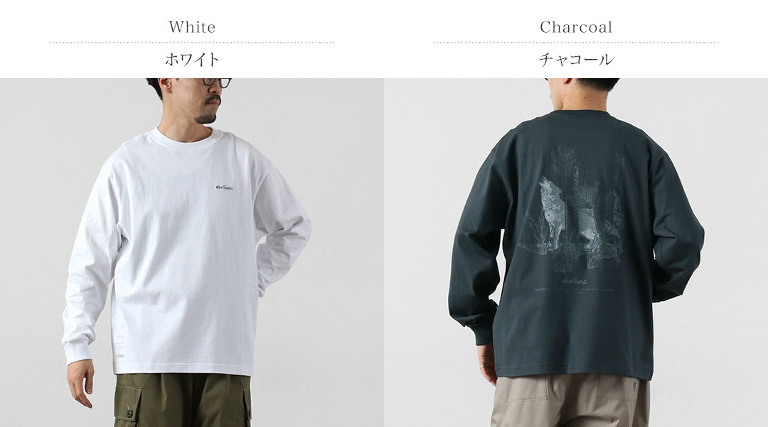 WILDTHINGS / Nowartt Howling Wolf Long Sleeve T-Shirt