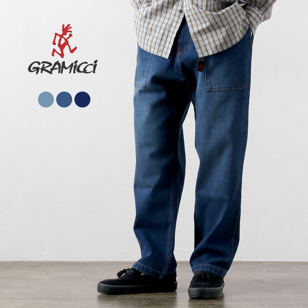 GRAMICCI / Stretch Denim Loose Tapered Ridge Pants