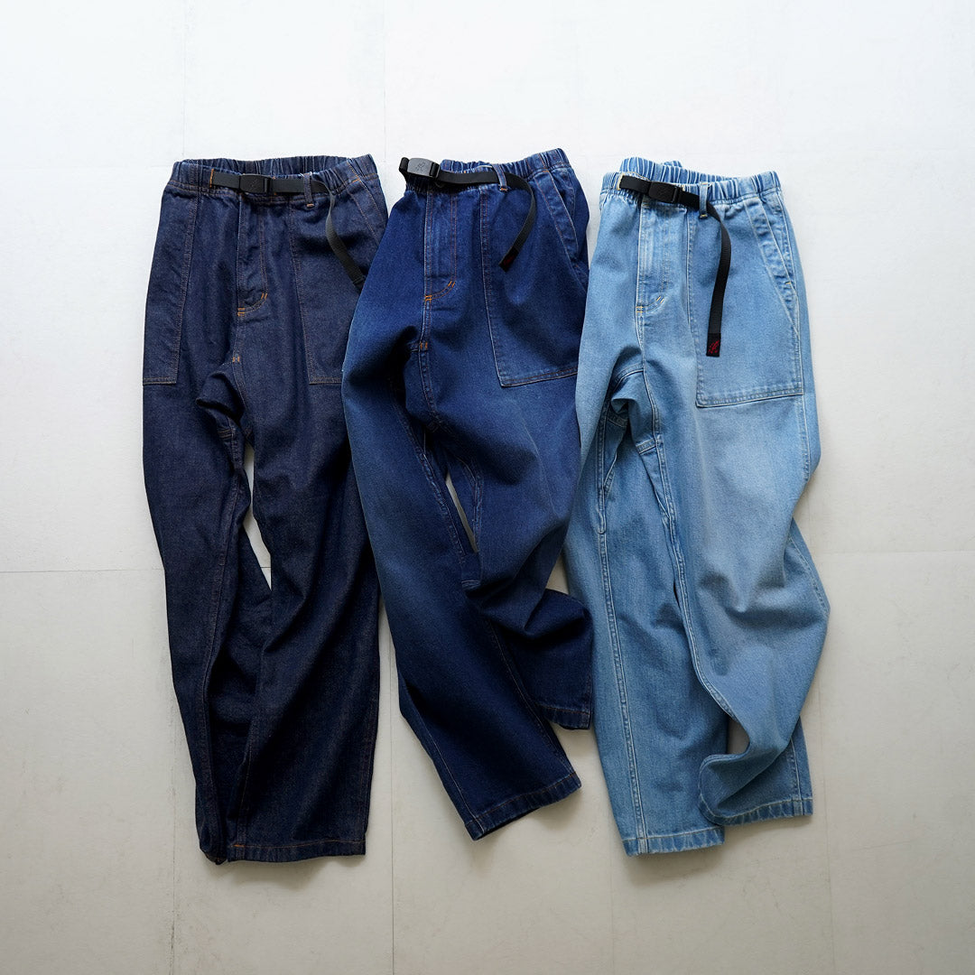 GRAMICCI / Stretch Denim Loose Tapered Ridge Pants
