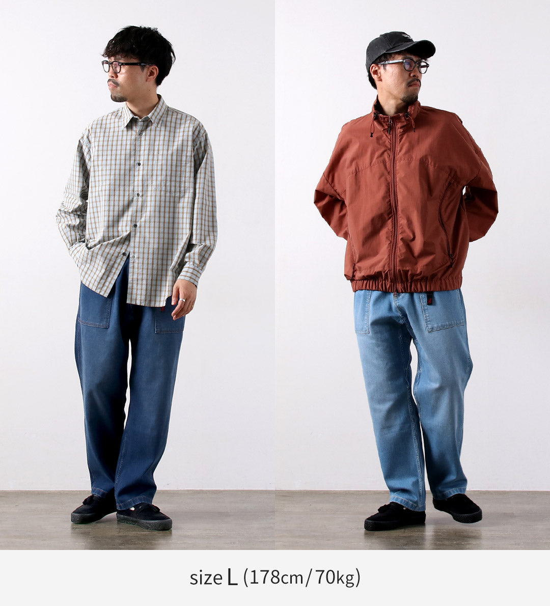 GRAMICCI / Stretch Denim Loose Tapered Ridge Pants