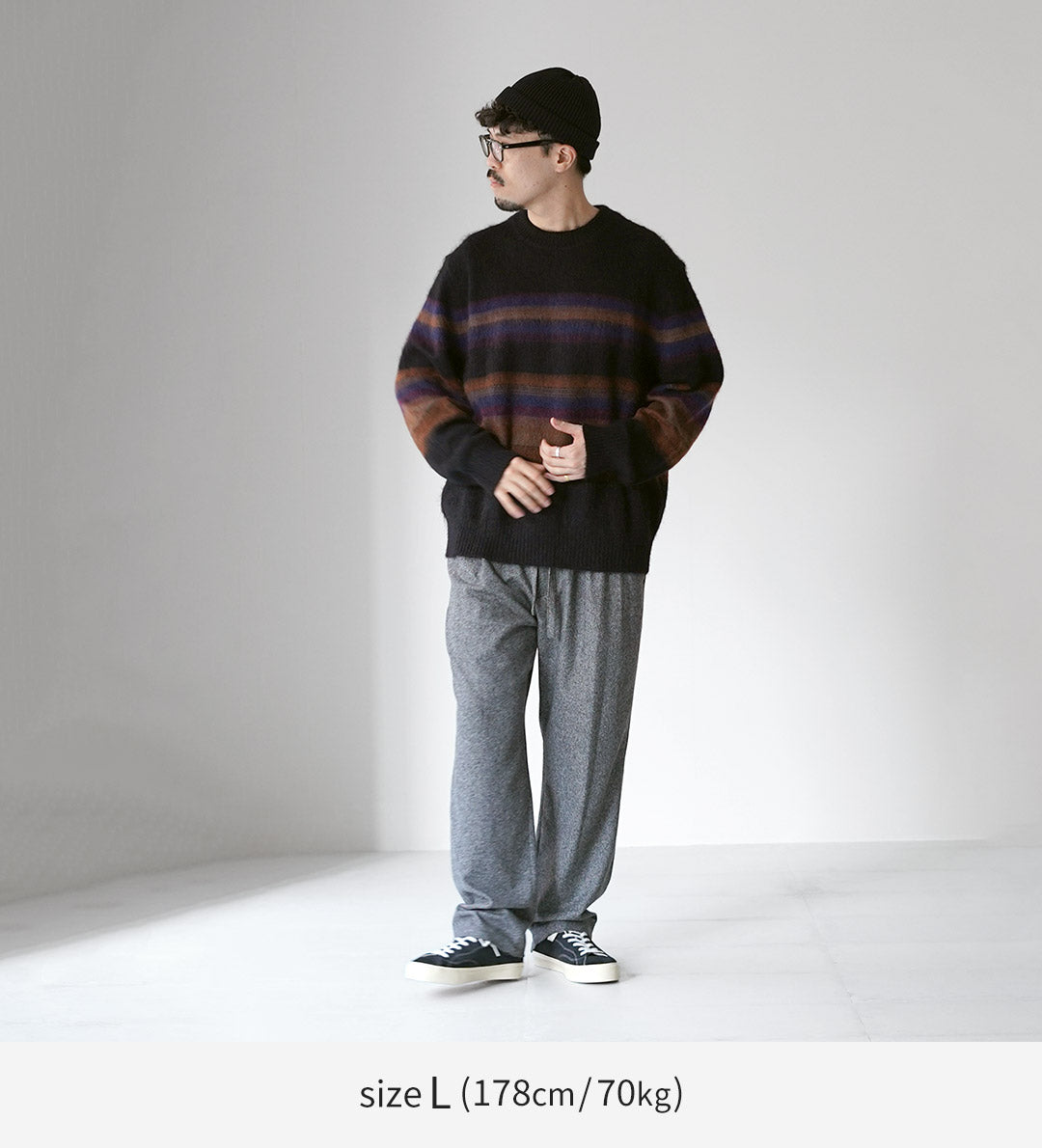 WAX LONDON / Wild Crew Knit Rayas ruborizadas