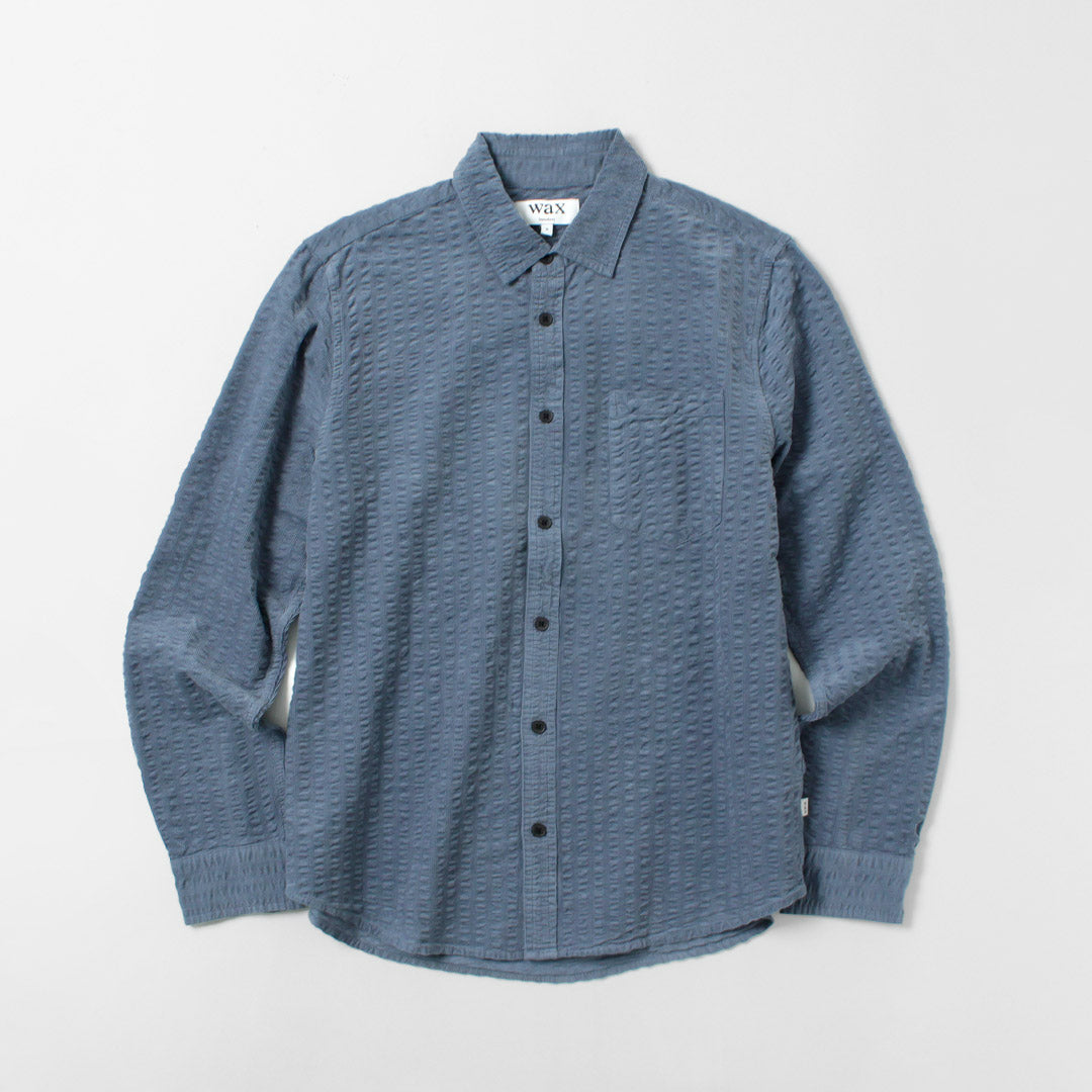 WAX LONDON / 泡泡纱灯芯绒雪莉衬衫