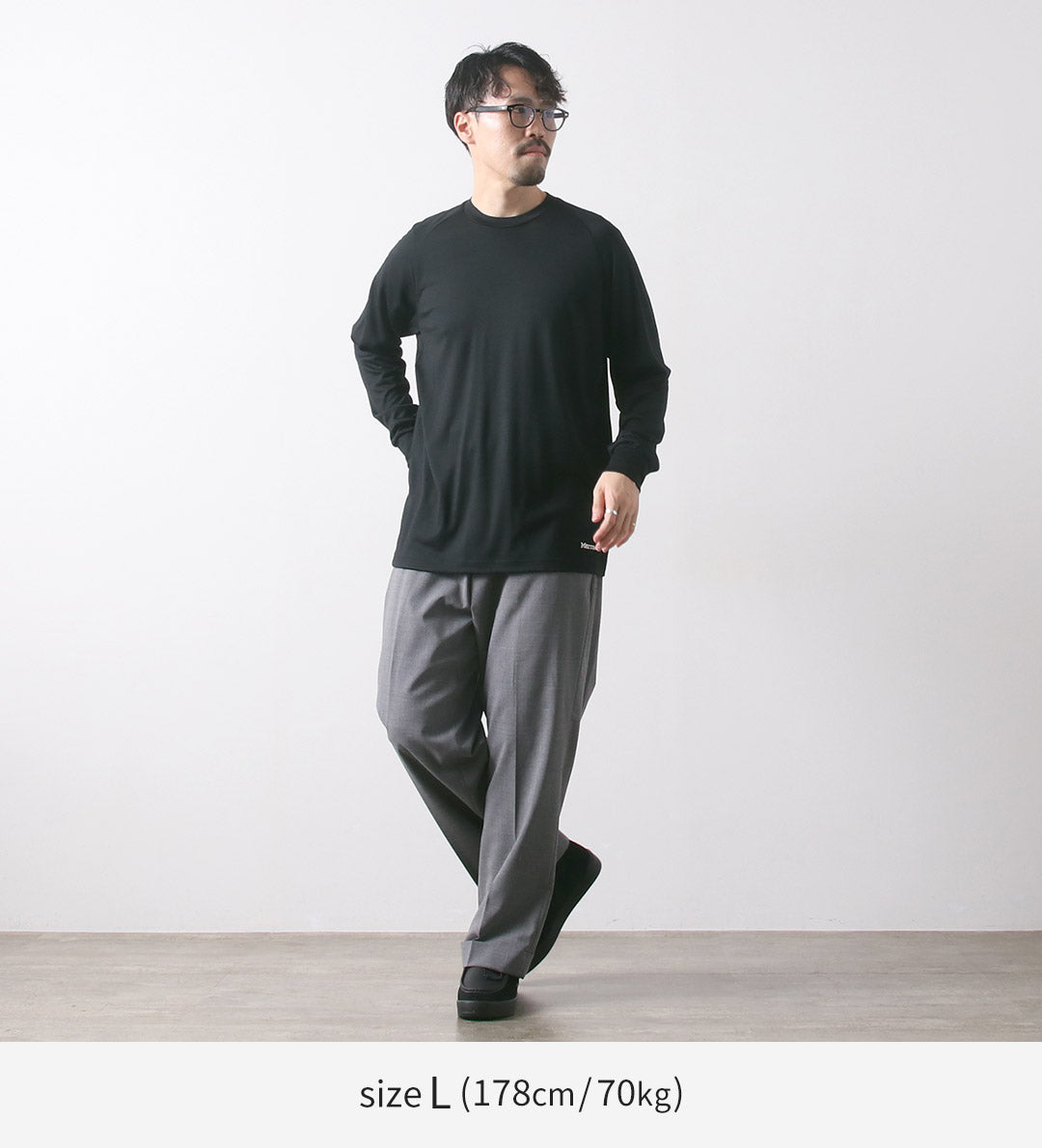 MARMOT / Merino Wool Long Sleeve T-Shirt