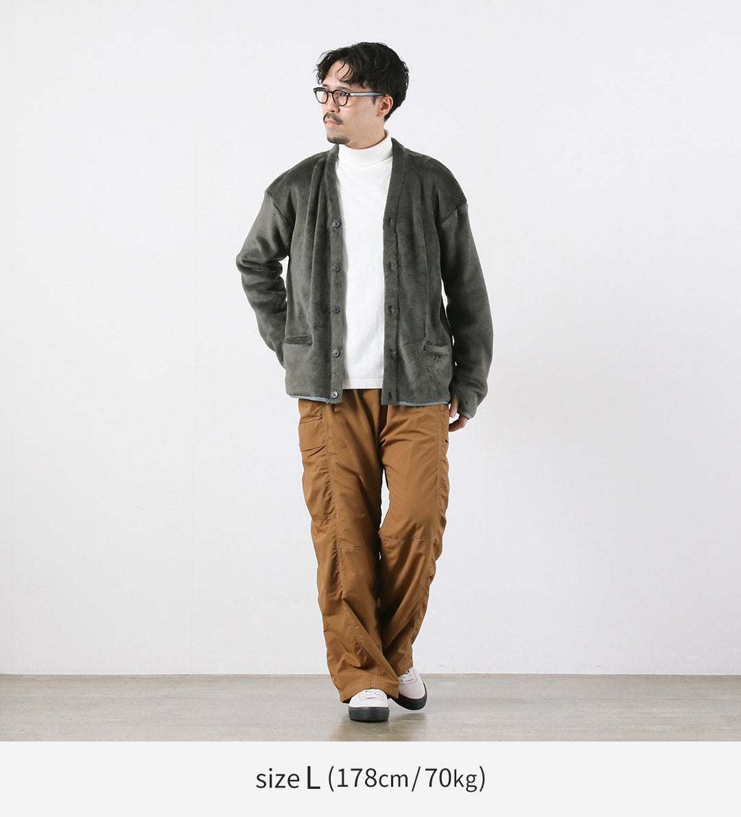 AXESQUIN / Cárdigan con botones Polartec Hi-Loft