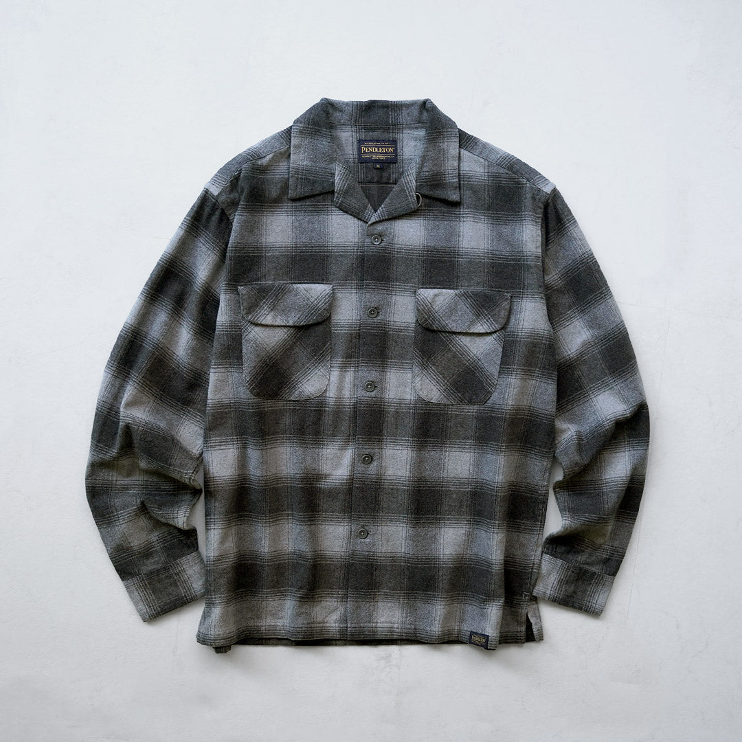 PENDLETON / Flannel Check Open-Collar Shirt