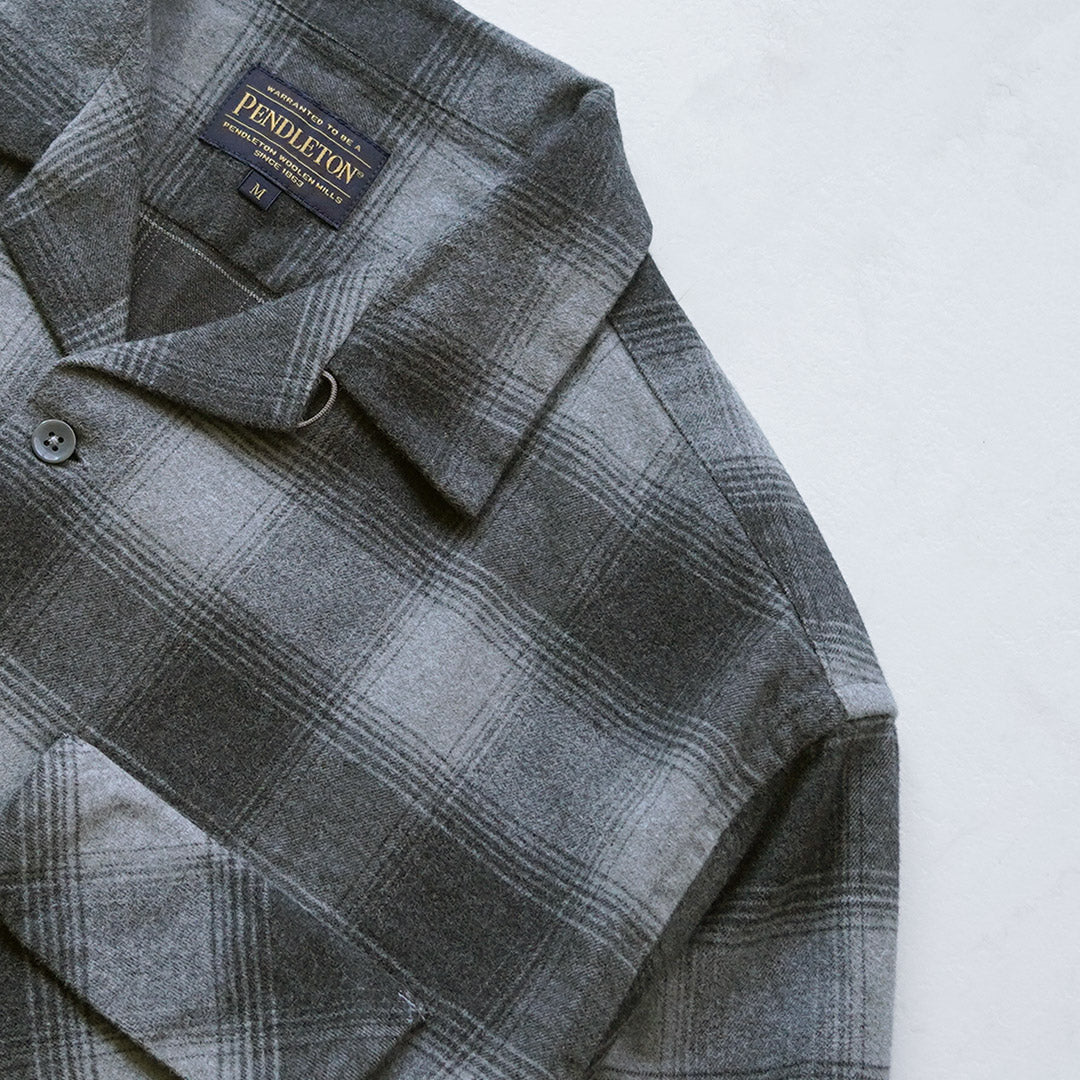 PENDLETON / Flannel Check Open-Collar Shirt