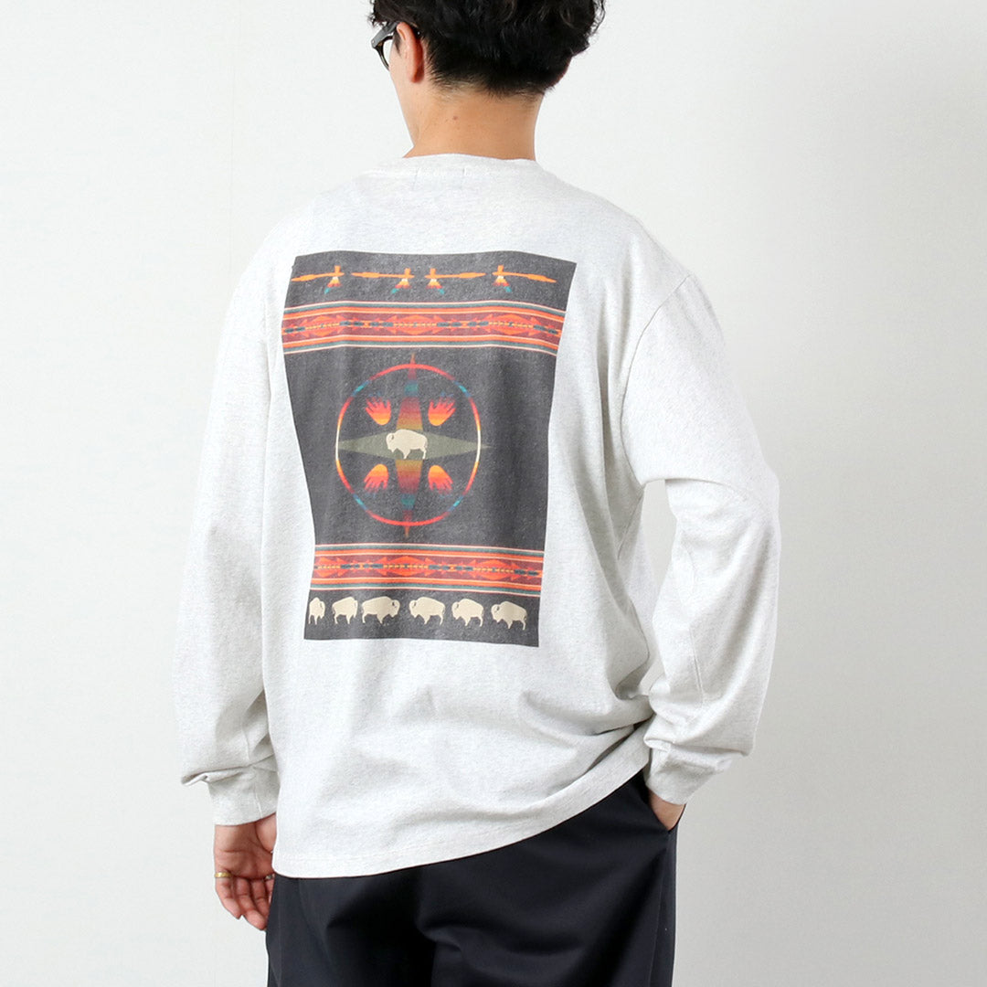 PENDLETON / Back Print Long Sleeve T-Shirt