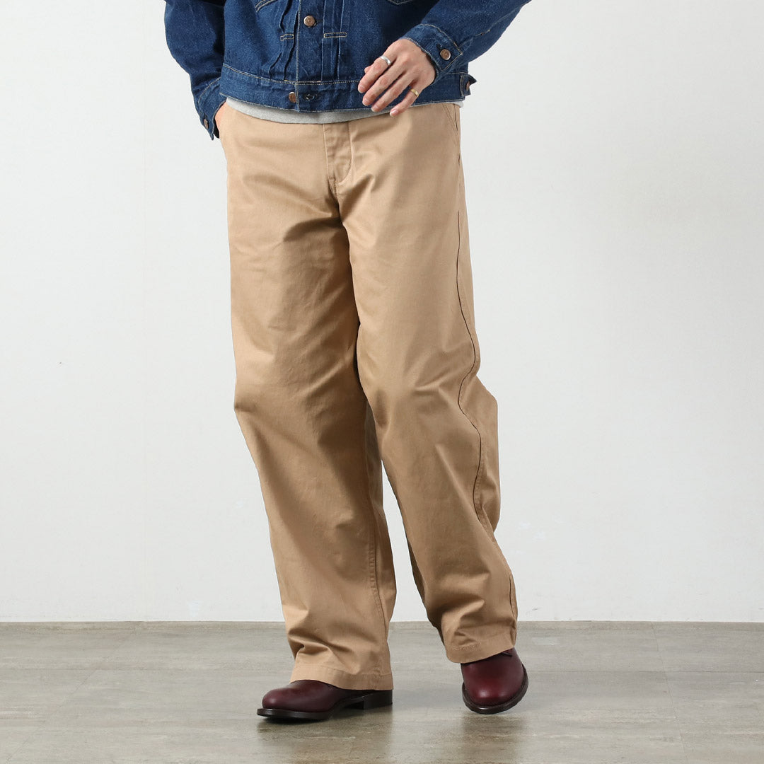 JAPAN BLUE JEANS / Premium High Count Wide Chino Pants