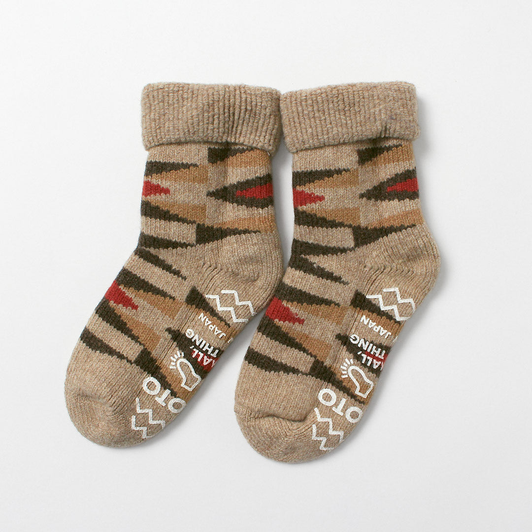 ROTOTO / Merino Lambswool Room Socks Native