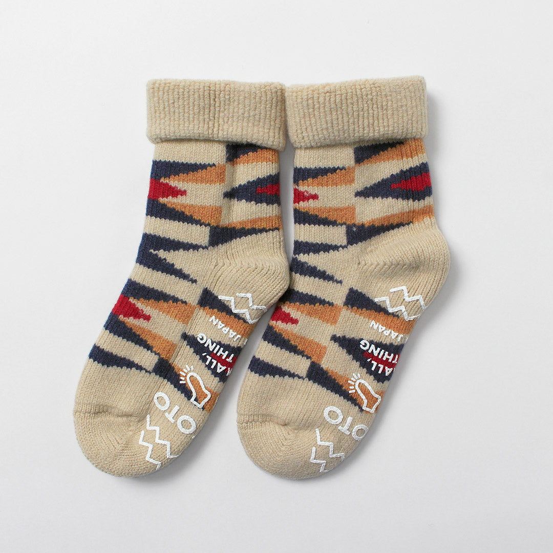 ROTOTO / Merino Lambswool Room Socks Native