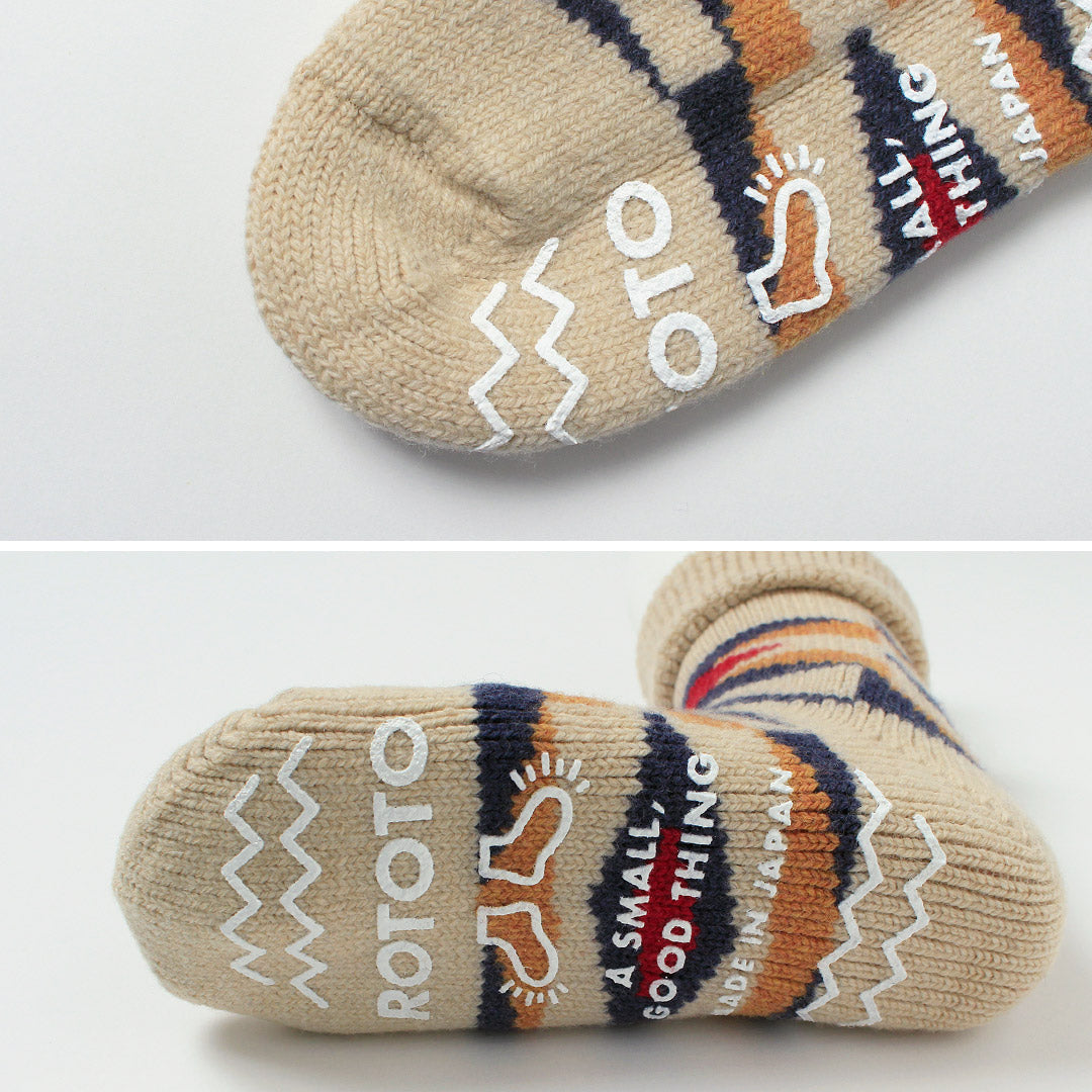 ROTOTO / Merino Lambswool Room Socks Native