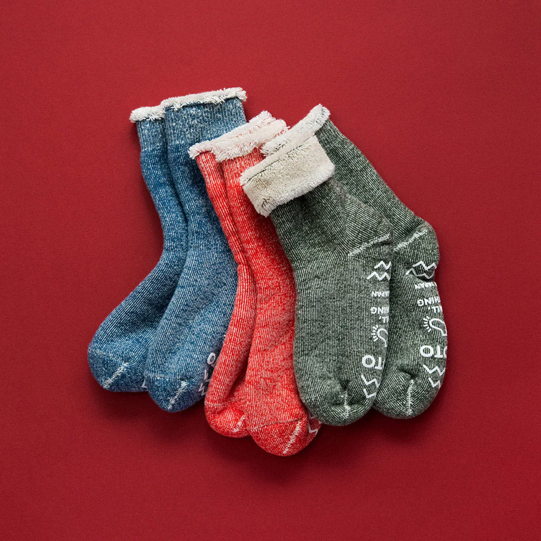 ROTOTO / 雙面房間襪子毛茸茸的