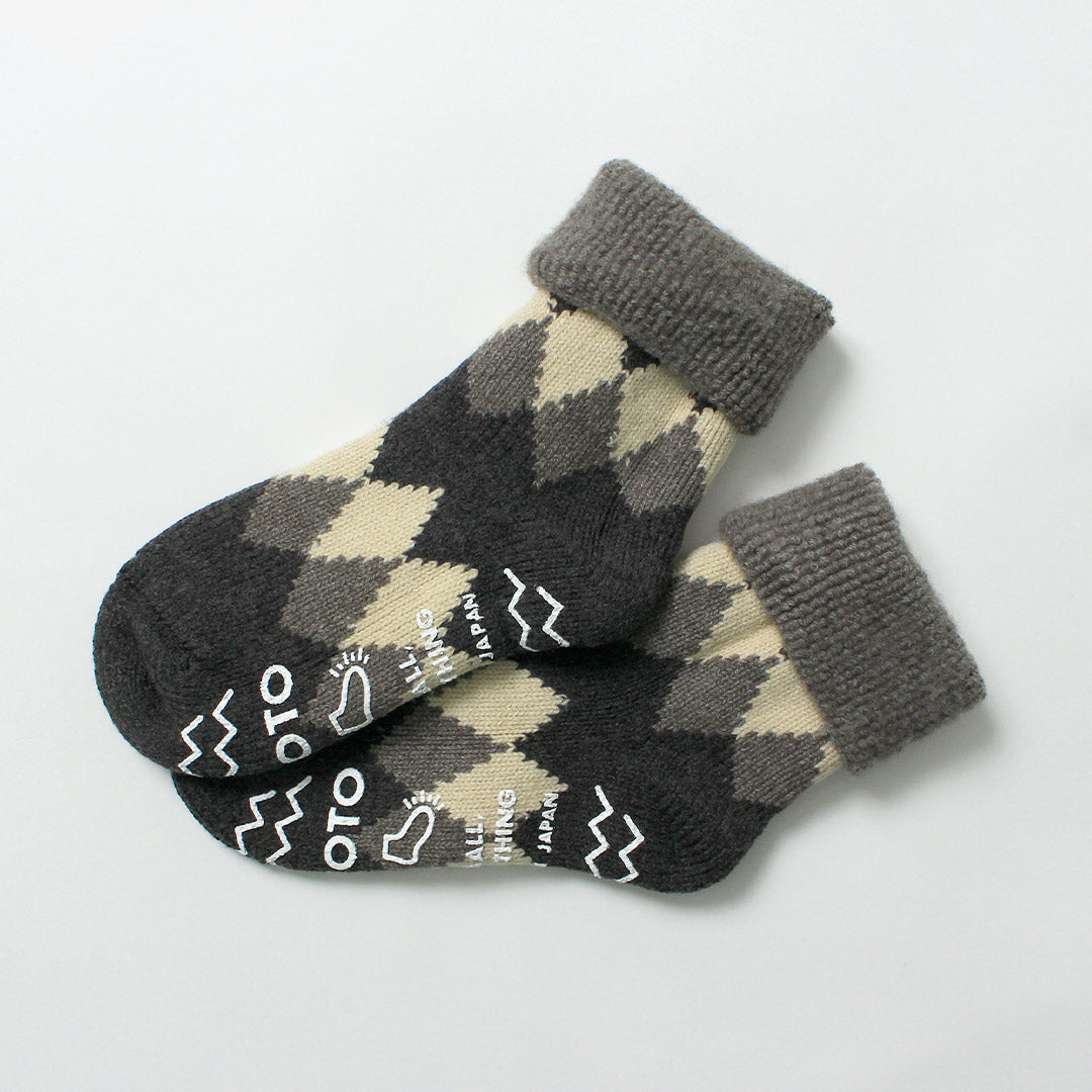 ROTOTO / Comfy Room Socks Diamond