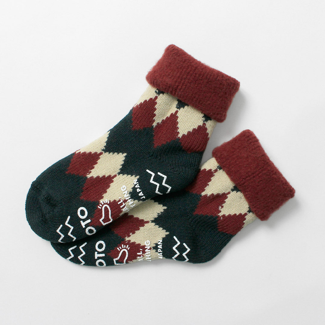 ROTOTO / Comfy Room Socks Diamond