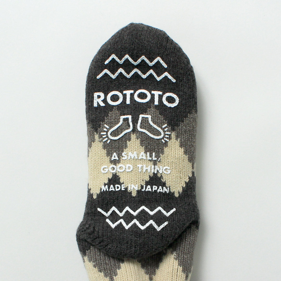 ROTOTO / Comfy Room Socks Diamond