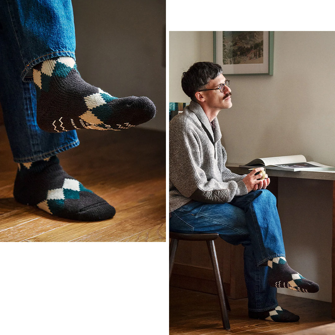 ROTOTO / Comfy Room Socks Diamond