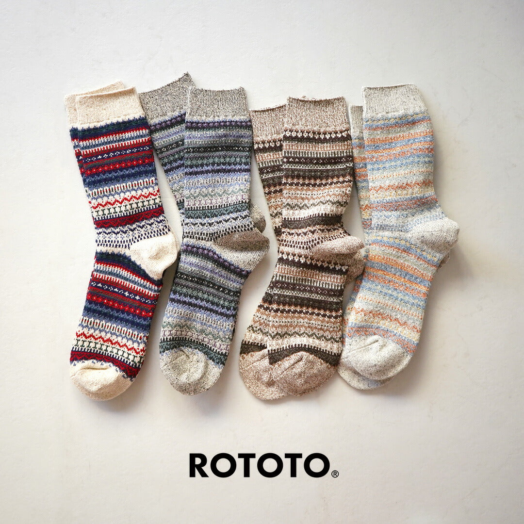 ROTOTO / 北歐圖案襪子