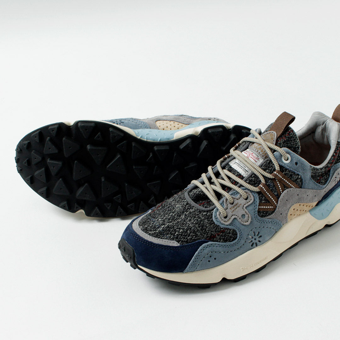 FLOWER MOUNTAIN / Yamano 3 Harris Tweed and Pig Suede Sneakers