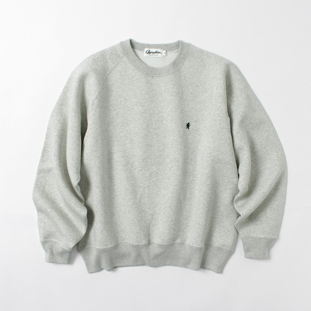 GYMPHLEX / Swing Sleeve Crew Neck Pullover Sweatshirt