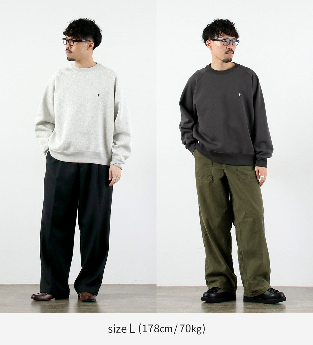 GYMPHLEX / Sweat-shirt à col rond et manches battantes